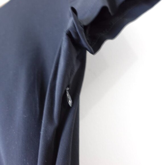 THEORY Dress 4 Black Mini Sheath Fitted Classic Small Stretch Work USA $245 - Picture 12 of 16